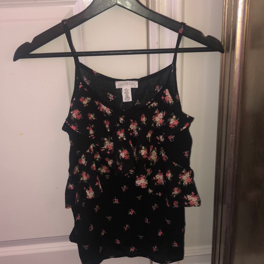 Girls NWT Floral Tank